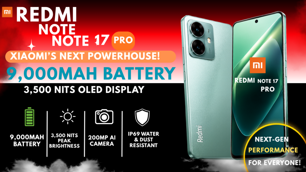 Xiaomi Redmi Note 17 Pro: 9000mAh Battery, OLED Display & Expected Specs 1